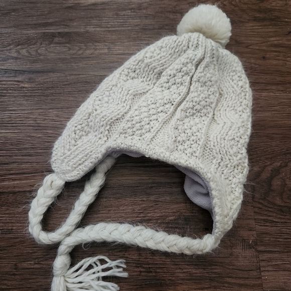 Columbia Cream Knit Pom-Pom Hat - Picture 4 of 4